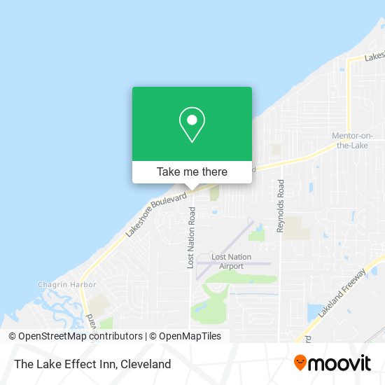 The Lake Effect Inn map