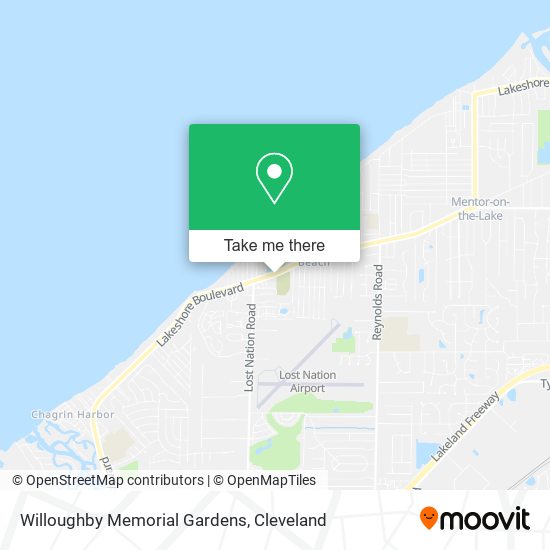 Willoughby Memorial Gardens map