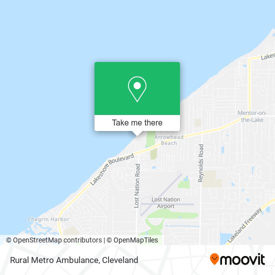 Rural Metro Ambulance map