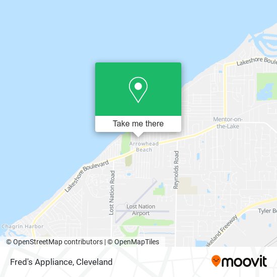 Mapa de Fred's Appliance