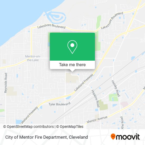 City of Mentor Fire Department map