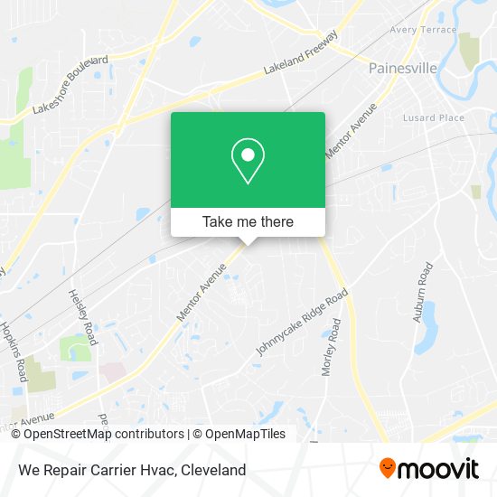 We Repair Carrier Hvac map