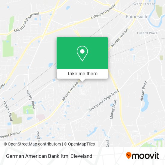 German American Bank Itm map