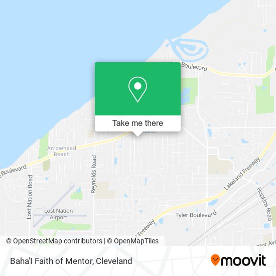 Mapa de Baha'I Faith of Mentor