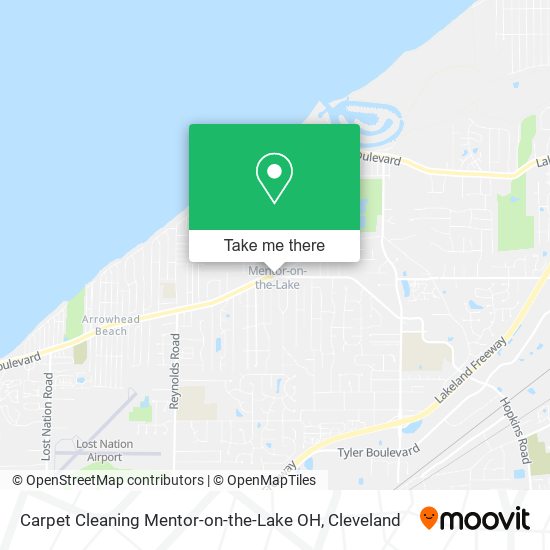 Carpet Cleaning Mentor-on-the-Lake OH map
