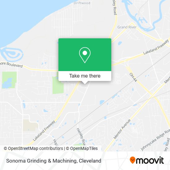 Mapa de Sonoma Grinding & Machining