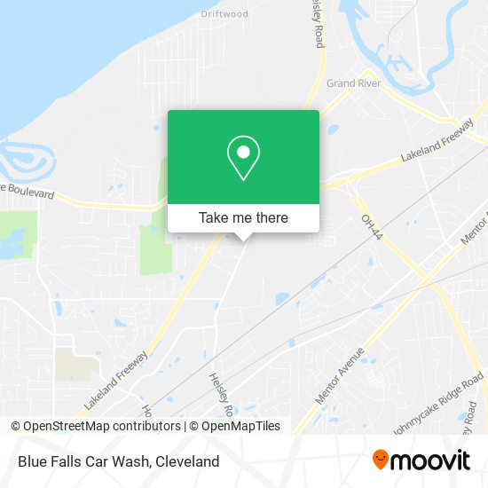 Blue Falls Car Wash map