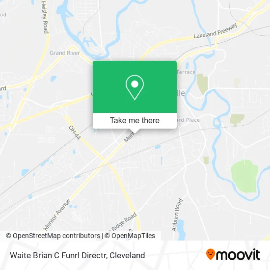 Waite Brian C Funrl Directr map