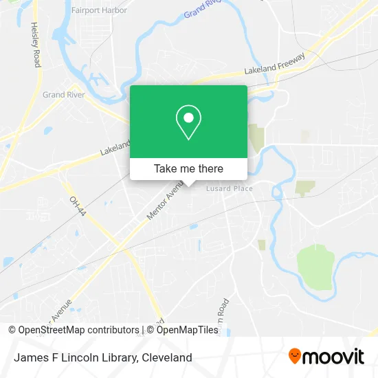 James F Lincoln Library map