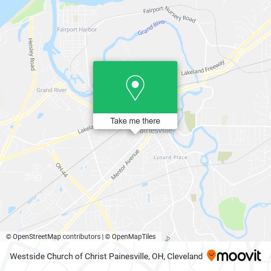 Westside Church of Christ Painesville, OH map