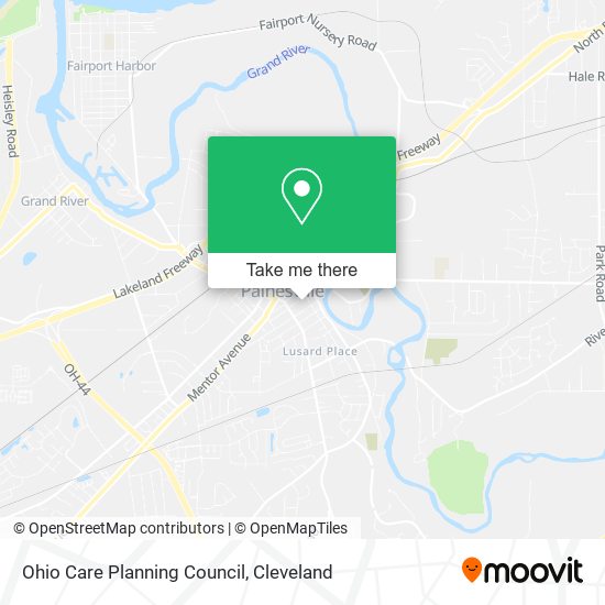 Ohio Care Planning Council map