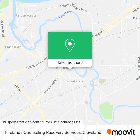Firelands Counseling Recovery Services map