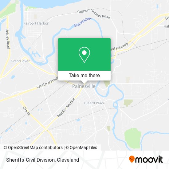Mapa de Sheriffs-Civil Division