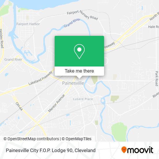 Painesville City F.O.P. Lodge 90 map