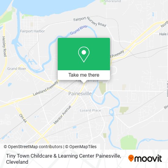 Mapa de Tiny Town Childcare & Learning Center Painesville