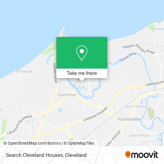 Search Cleveland Houses map