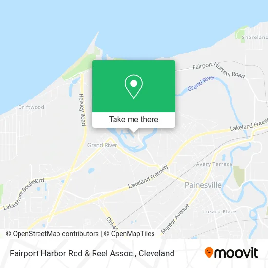 Fairport Harbor Rod & Reel Assoc. map