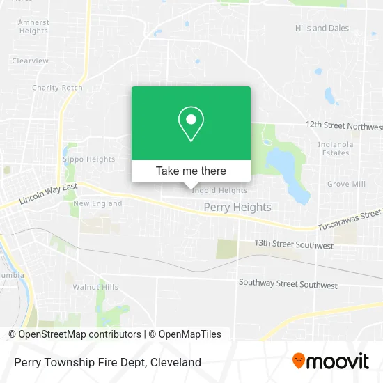 Perry Township Fire Dept map