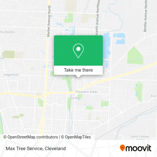 Mapa de Max Tree Service
