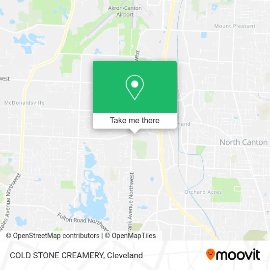 COLD STONE CREAMERY map