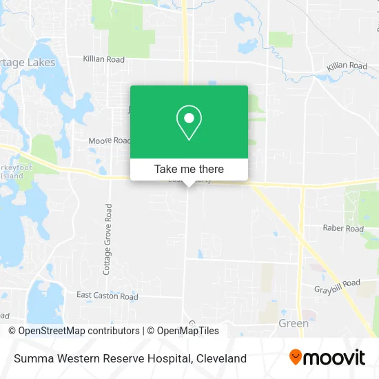 Summa Western Reserve Hospital map