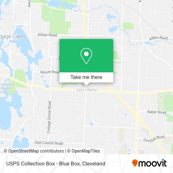 USPS Collection Box - Blue Box map