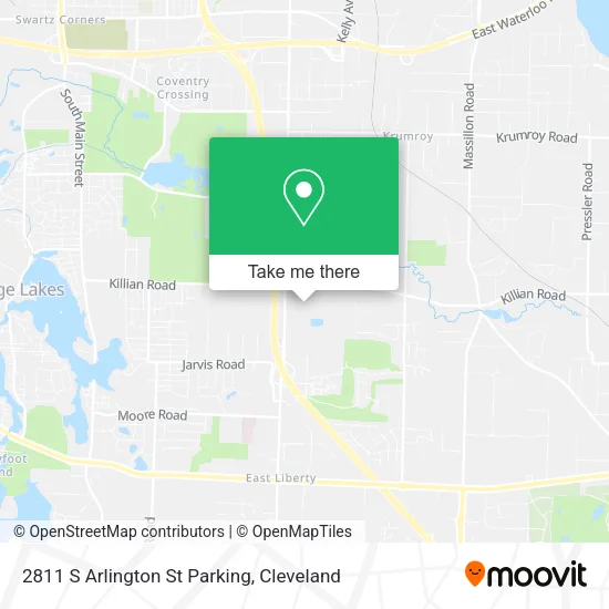 Mapa de 2811 S Arlington St Parking