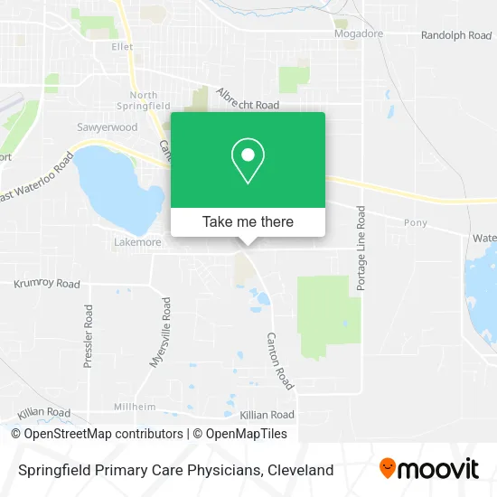 Mapa de Springfield Primary Care Physicians