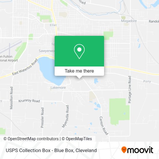 USPS Collection Box - Blue Box map