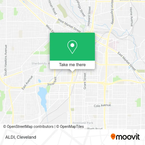 Mapa de ALDI