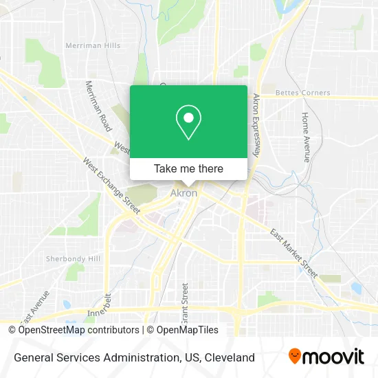 Mapa de General Services Administration, US