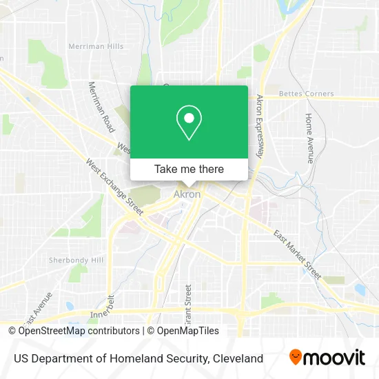 Mapa de US Department of Homeland Security