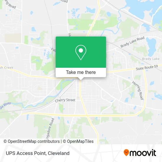 UPS Access Point map