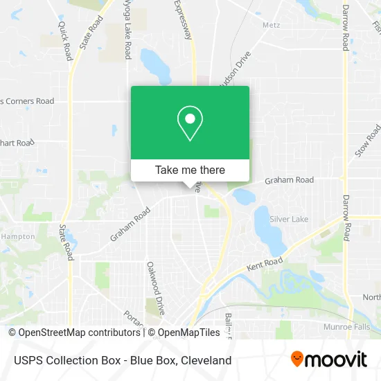 USPS Collection Box - Blue Box map