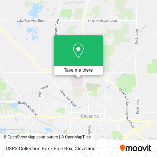 USPS Collection Box - Blue Box map