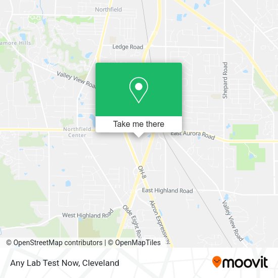 Any Lab Test Now map