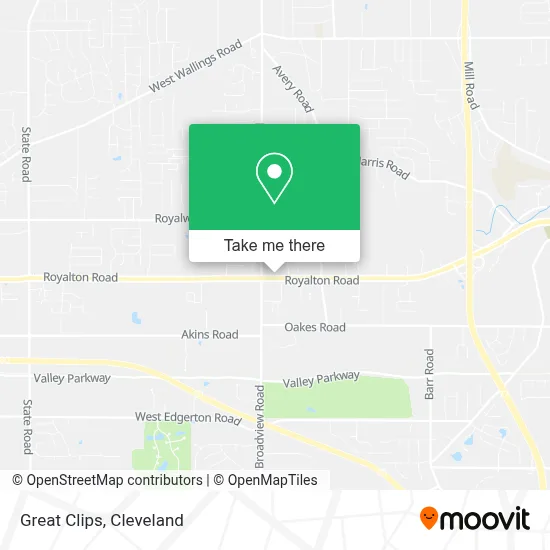 Great Clips map