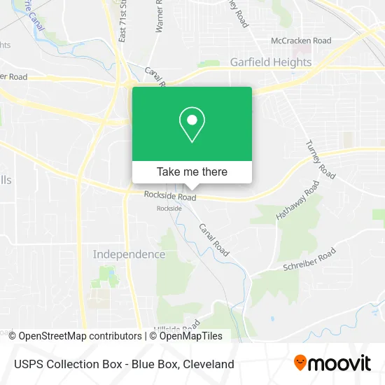 USPS Collection Box - Blue Box map
