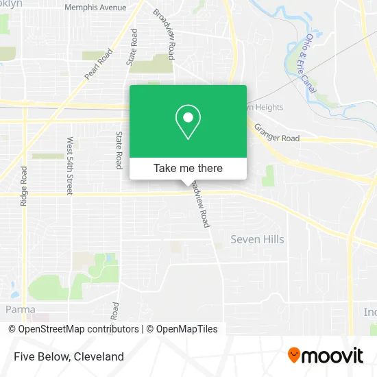 Five Below map
