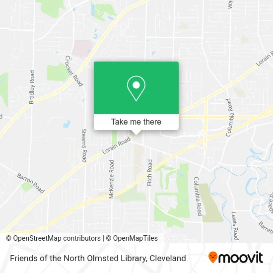 Friends of the North Olmsted Library map