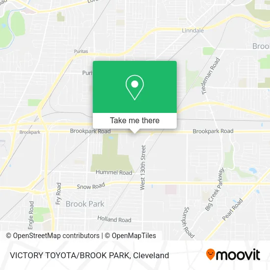 Mapa de VICTORY TOYOTA/BROOK PARK