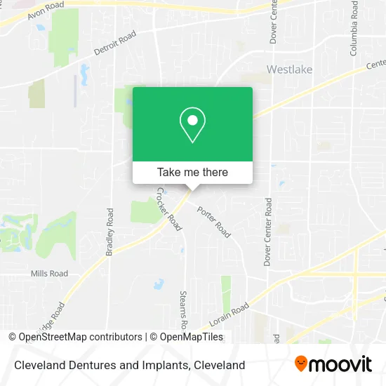 Cleveland Dentures and Implants map