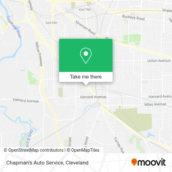 Chapman's Auto Service map