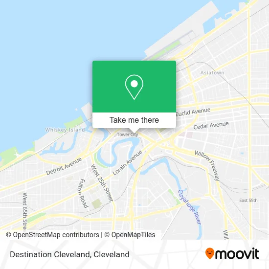 Destination Cleveland map