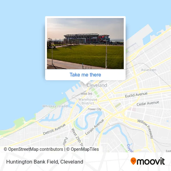 Mapa de Huntington Bank Field