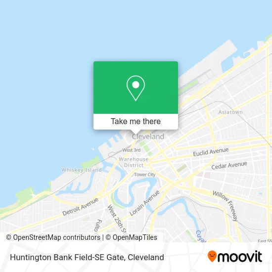 Mapa de Huntington Bank Field-SE Gate