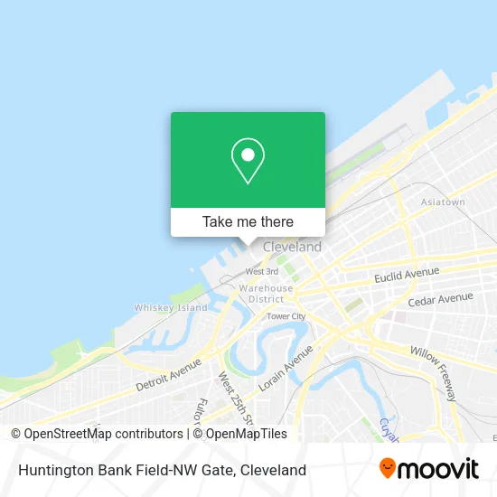 Mapa de Huntington Bank Field-NW Gate