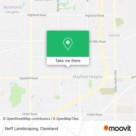Neff Landscaping map