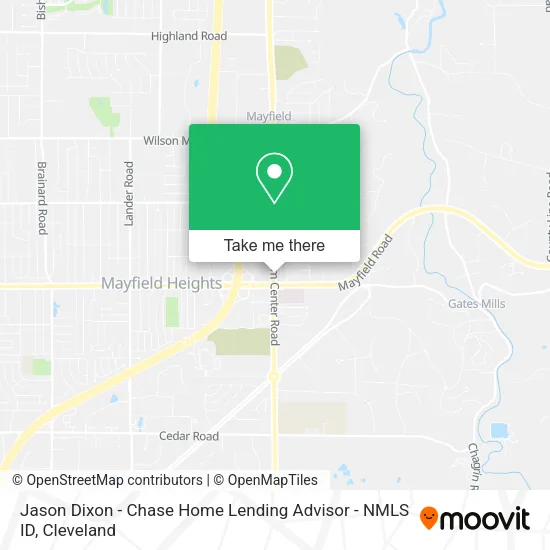 Mapa de Jason Dixon - Chase Home Lending Advisor - NMLS ID