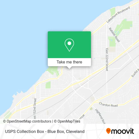 USPS Collection Box - Blue Box map